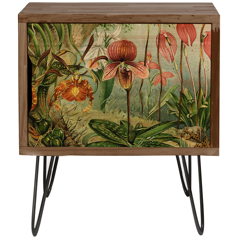     Floral Wood Nightstand 2      | Loft Concept 