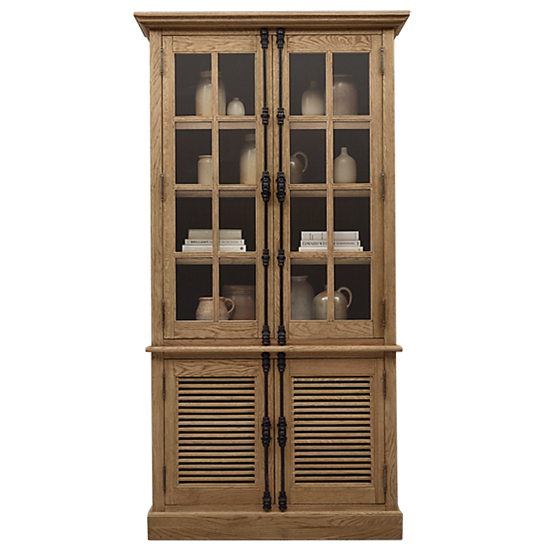 RH Shutter Double-Door Sideboard & Glass Hutch         | Loft Concept 