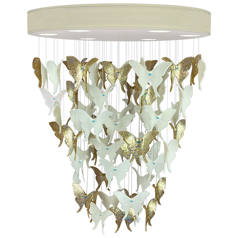    -  Night Butterflies Chandelier Gold -     | Loft Concept 