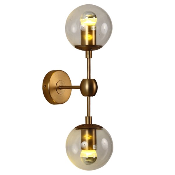  Modo Sconce 2 Globes Gold   (Amber)     | Loft Concept 