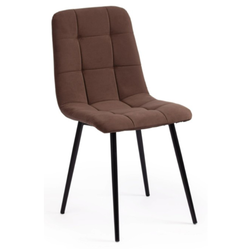  Nancy Velour Brown Chair     | Loft Concept 
