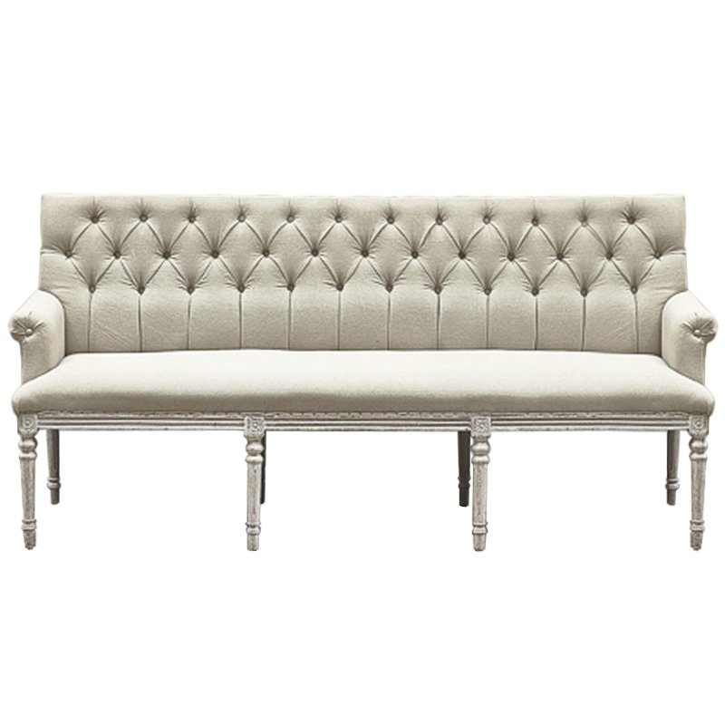  Luxe Soho Dining Bench Sofa ivory (   )     | Loft Concept 