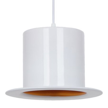   Pendant Lamp Banker Bowler Hat White I    | Loft Concept 