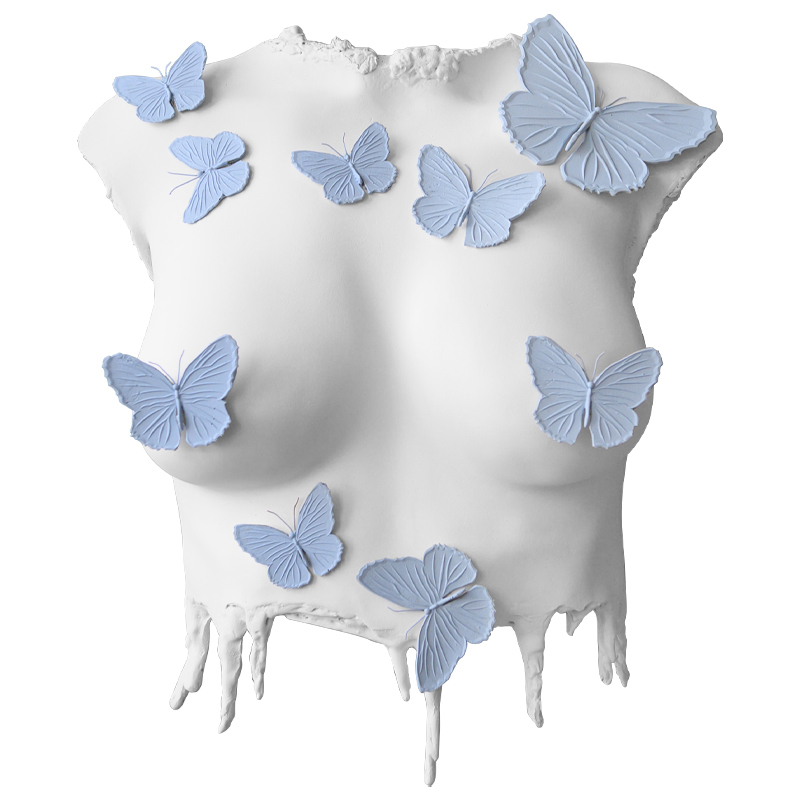    Sculpture Female Torso Butterflies     | Loft Concept 
