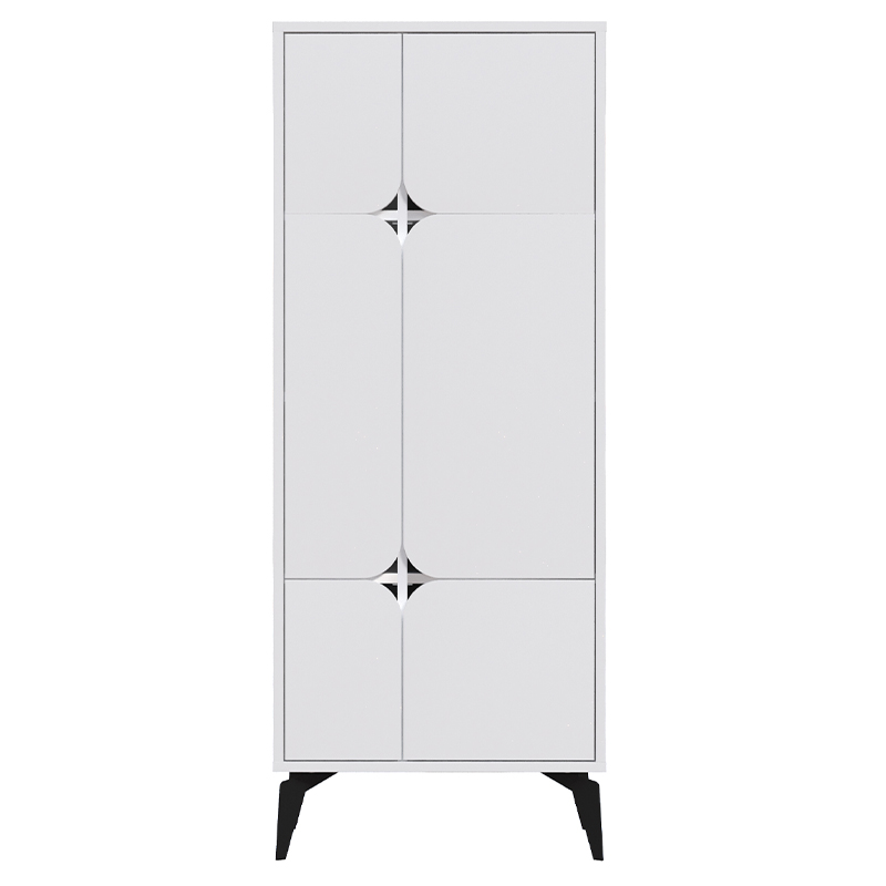 Комод белый с 4-мя дверцами на металлических ножках SPARK MULTIPURPOSE CABINET WHITE Белый в Москве | Loft Concept 