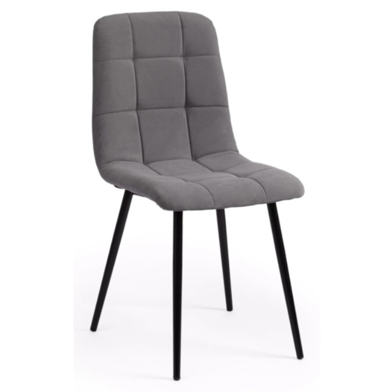  Nancy Velour Grey Chair     | Loft Concept 