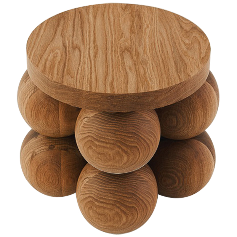    Wooden Spheres Unique Shaped Side Table    | Loft Concept 