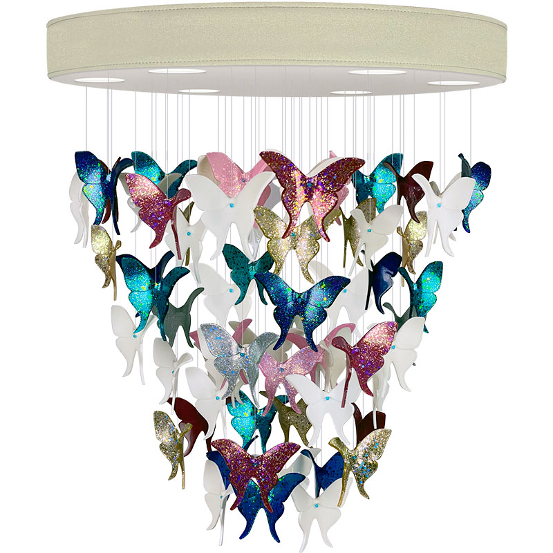    -  Night Butterflies Chandelier Multi Color -    | Loft Concept 