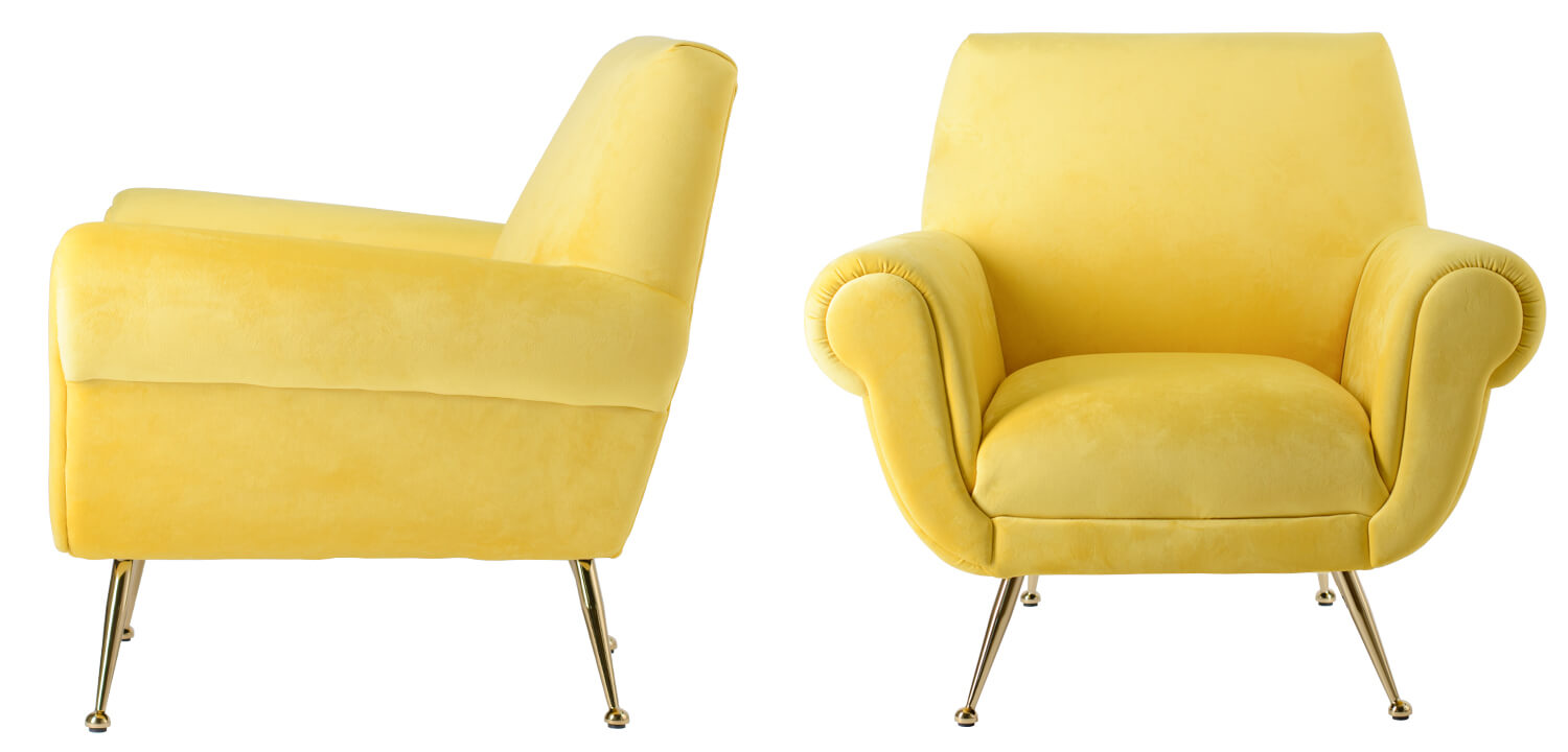 Кресло Lounge Chair Gigi Radice yellow - фото