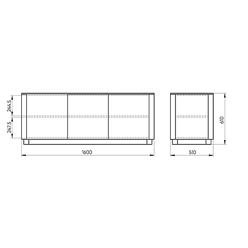 Тумба белая с 3-мя дверцами Tammi  в Москве