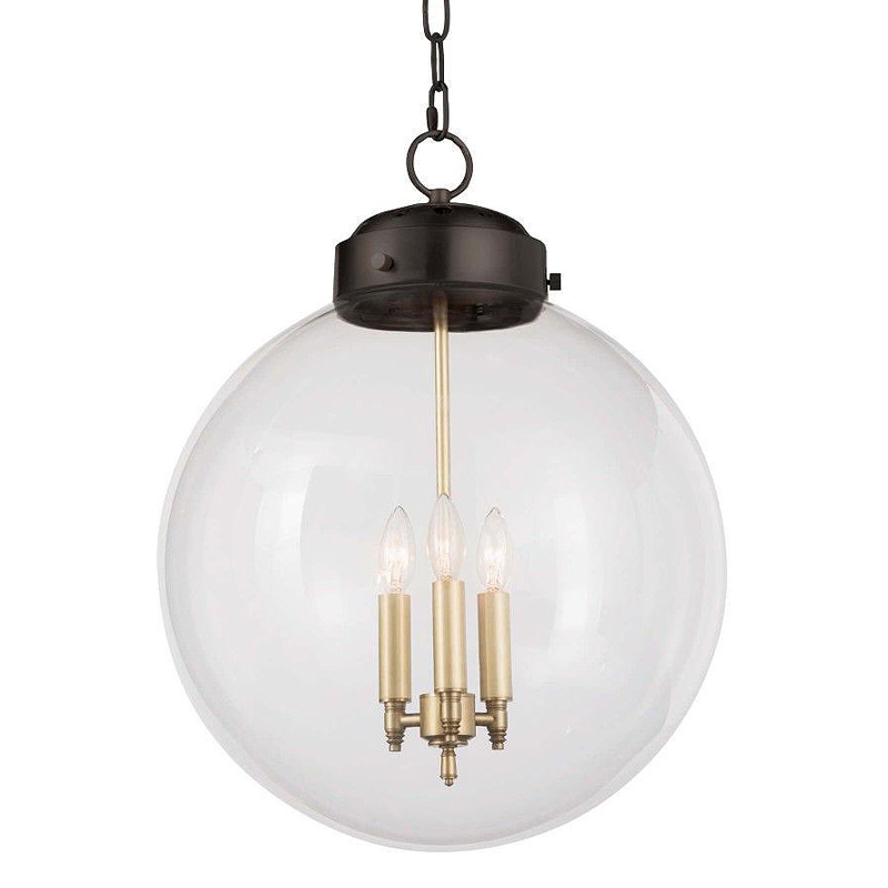 Подвесной светильник Conor Globe Hanging lamp Black Черный Прозрачный (Transparent) в Москве | Loft Concept 