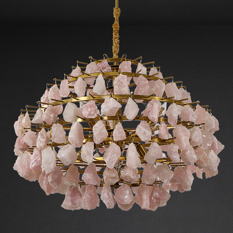 Hardis Pink stone Chandelier 65      | Loft Concept 
