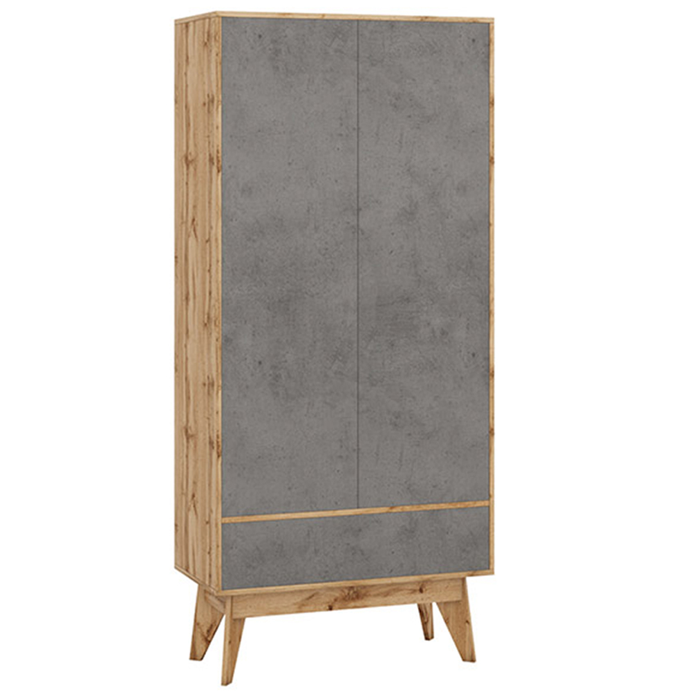 

Шкаф с фасадом цвета серый бетон Grace of Furniture