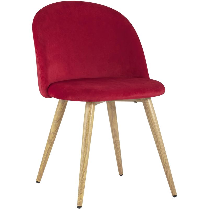 

Стул Miruna Chair II Красный Велюр