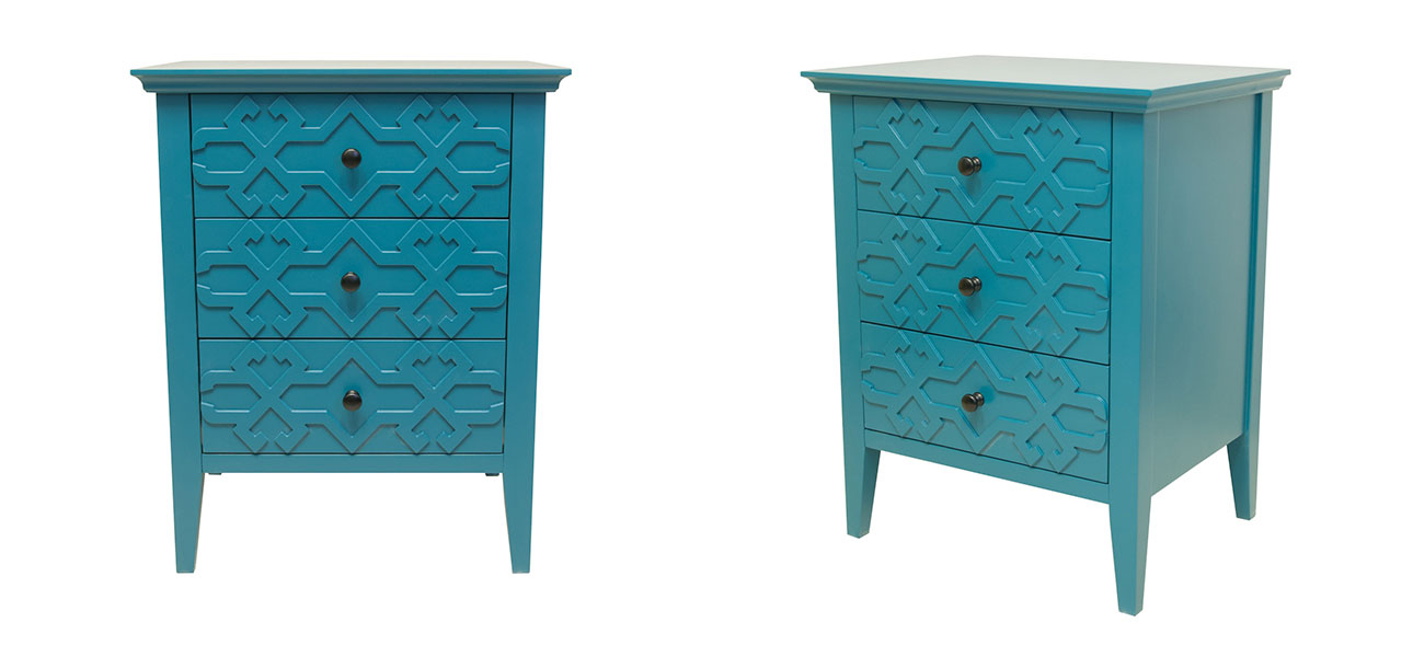 Тумба цвет бирюзовый Country Style - фото