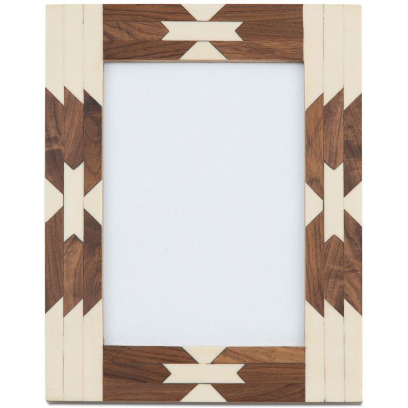   Beige Indian Wood Bone Inlay photo frame     | Loft Concept 