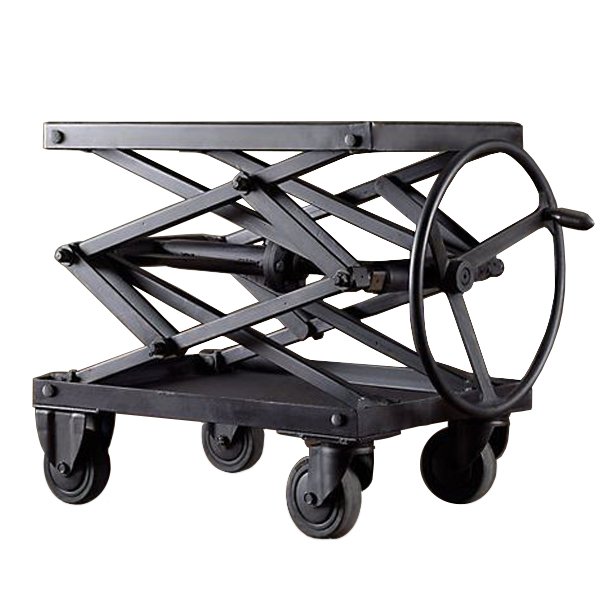 Industrial Scissor Lift Table Iron Restoration Hardware    | Loft Concept 