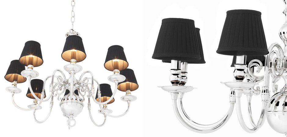 Люстра Eichholtz Chandelier Bourbon Nickel - Loft-Concept в Москве