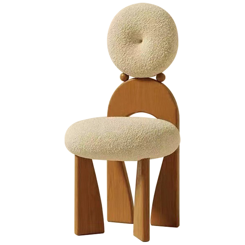 Adem Boucle Wood Chair     | Loft Concept 