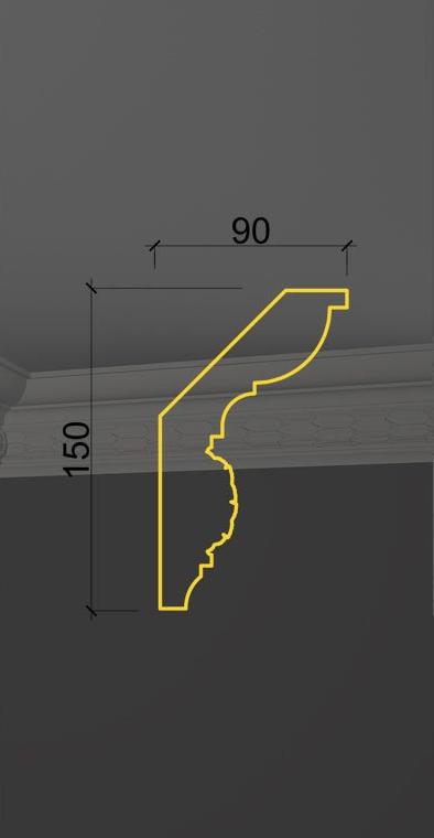 Карниз с орнаментом KO-28 в Москве