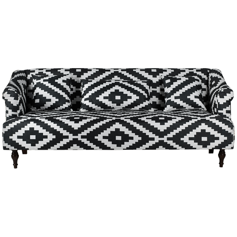 Диван KELIM Ornament black and white sofa