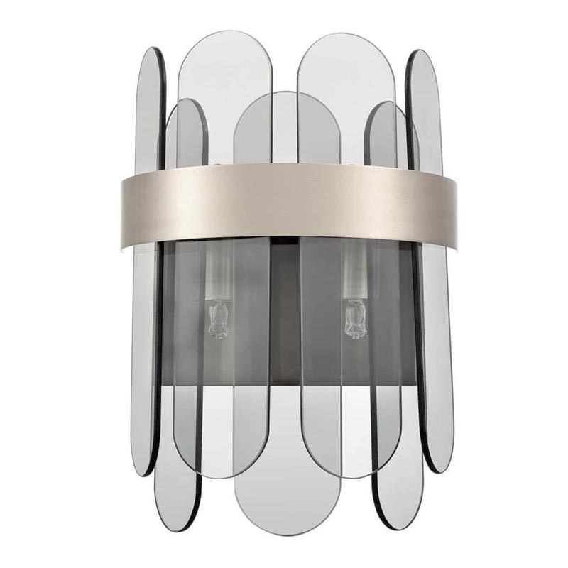  Decorative Oval Smoky Plates Sconce  (Smoke)     | Loft Concept 