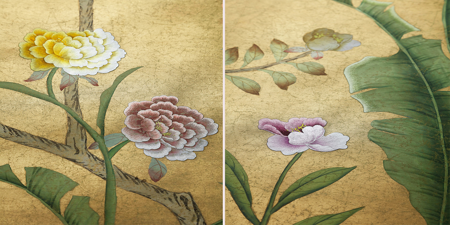 Обои ручная роспись Sans Soucis Crackled Gold - фото №2