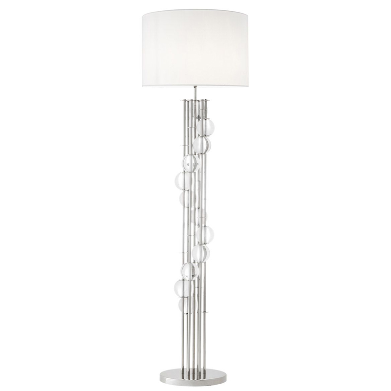  Eichholtz Floor Lamp Lorenzo Nickel & white      | Loft Concept 