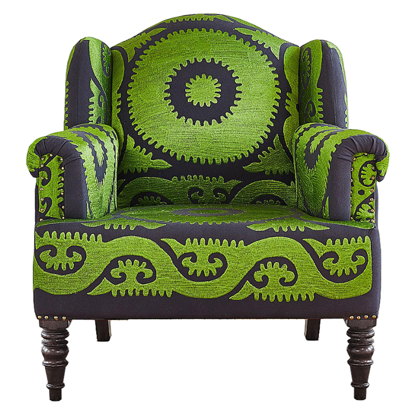 Кресло Mandala Зеленый Орнамент
