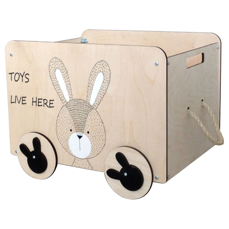  Wooden Box Bunny    | Loft Concept 