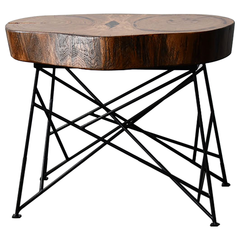   Owly Industrial Metal Rust Coffee Table     | Loft Concept 