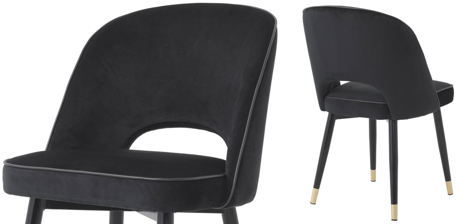 Комплект из двух стульев Eichholtz Dining Chair Cliff set of 2 black - фото