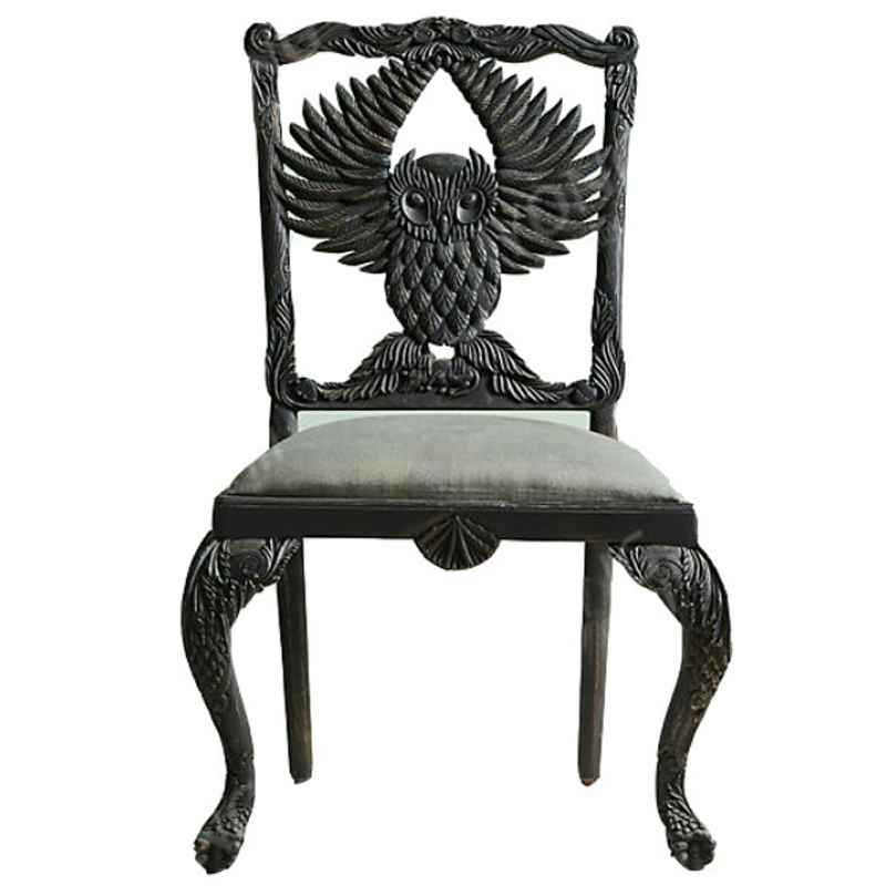  Handcarved Menagerie Owl Dining Chair     | Loft Concept 