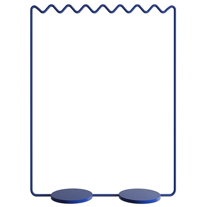  Wave-shaped Hanger Rack Blue L    | Loft Concept 