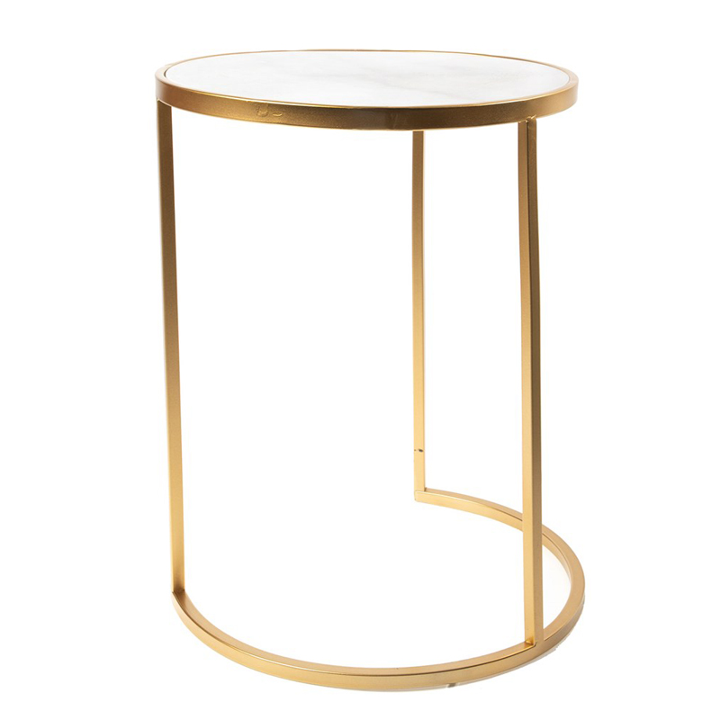   Round Table Marble gold     Bianco    | Loft Concept 