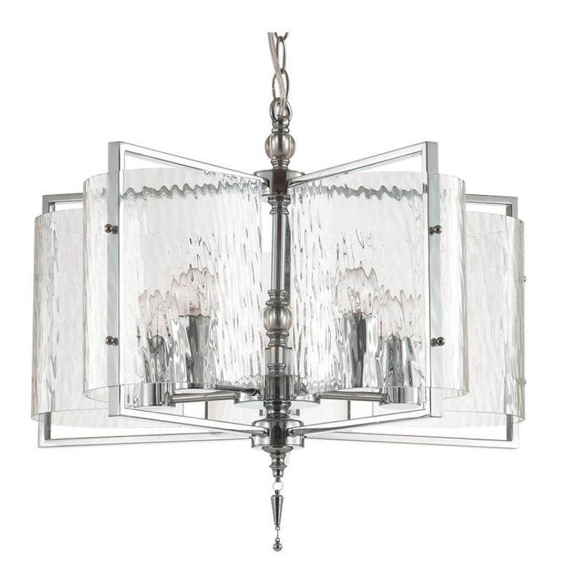 Люстра Karissa Chrome Chandelier 48 Хром Прозрачный (Transparent) в Москве | Loft Concept 