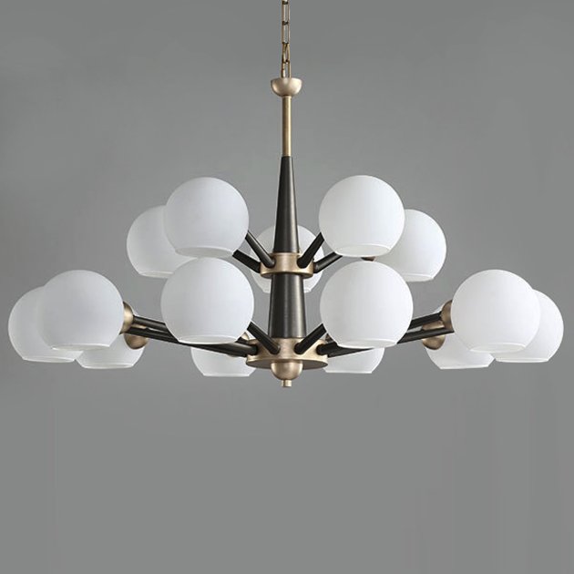  Thalia chandelier White glass 15      | Loft Concept 