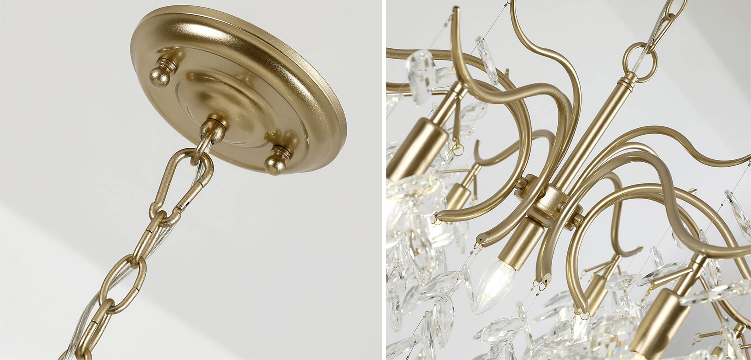 Люстра Hanging Crystal Leaves Chandelier 83 - фото №1