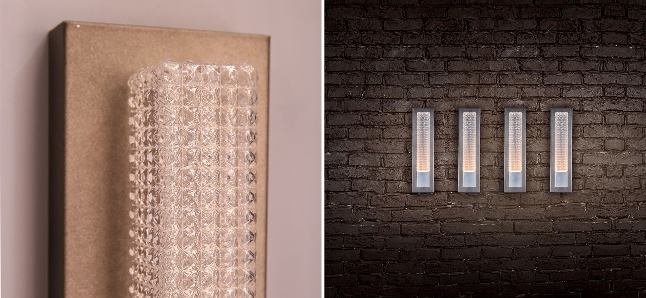 Бра серебряного цвет с черной патиной Titanium - фото