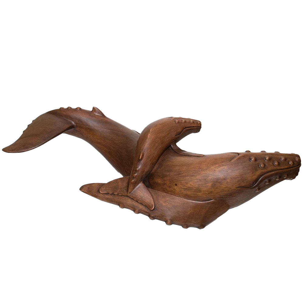 

Статуэтка деревянная в виде двух китов Mammals