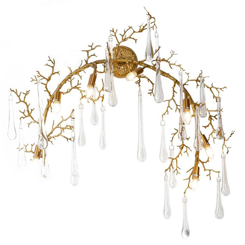  Droplet Branch Gold Wall Lamp      | Loft Concept 