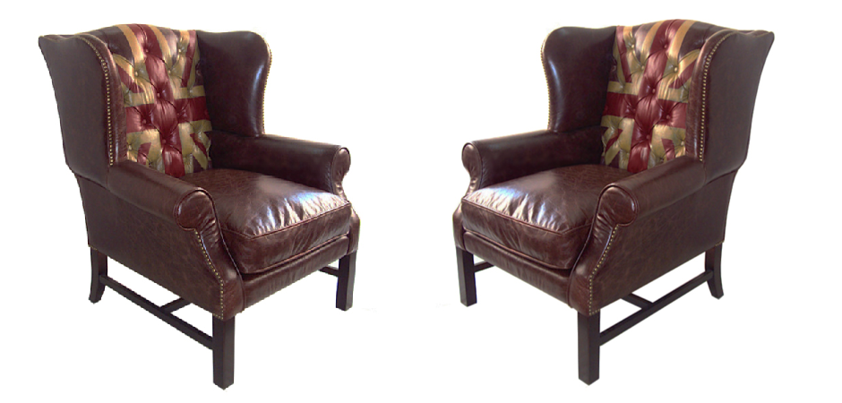 Кресло Leather Аrmchair Union Jack Кресло Leather Аrmchair Union Jack - Loft-Concept в Москве
