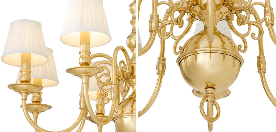 Люстра Eichholtz Chandelier Bourbon Brass - Loft-Concept в Москве