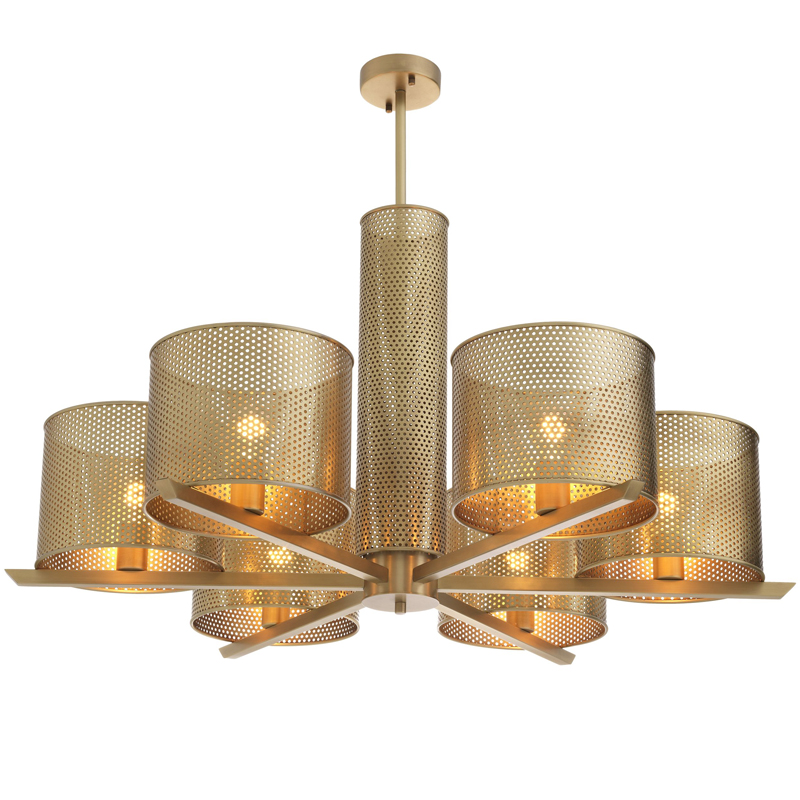 Люстра Eichholtz Chandelier Morrison Brass Латунь в Москве | Loft Concept 