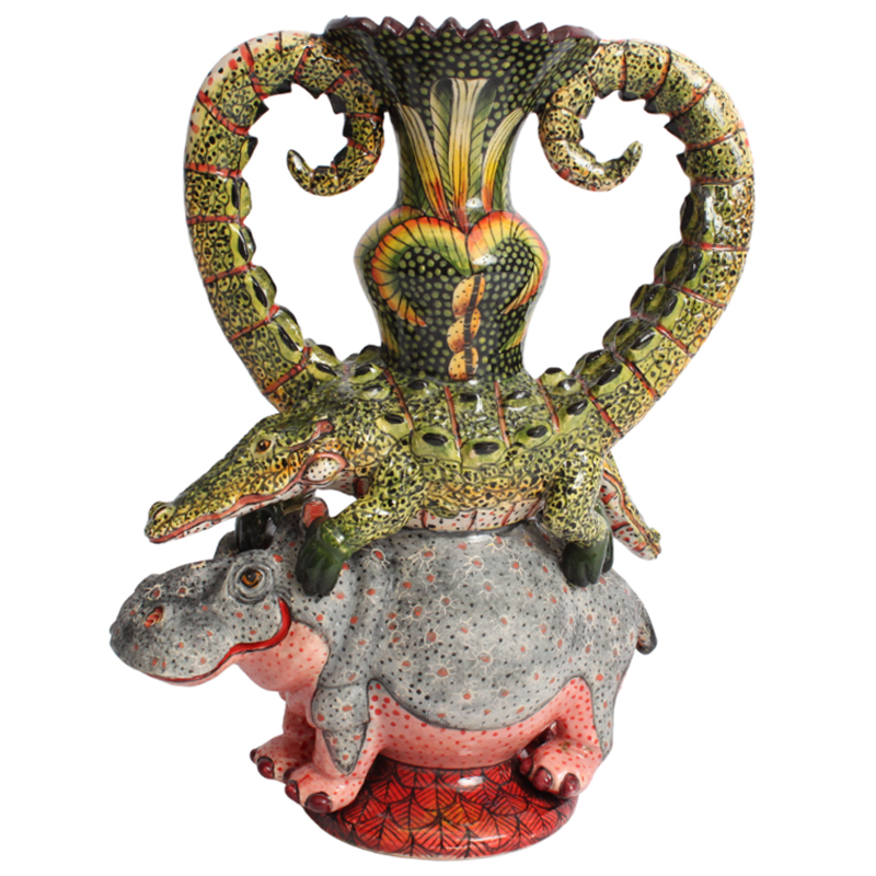     Crocodile and Hippo Vase      | Loft Concept 