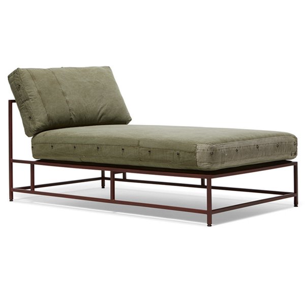  Olive Military Fabric Sectional Lounge    | Loft Concept 