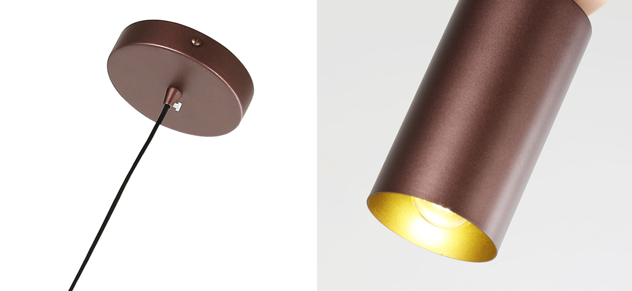 Подвесной светильник кофейного цвета MOGIR - фото №1