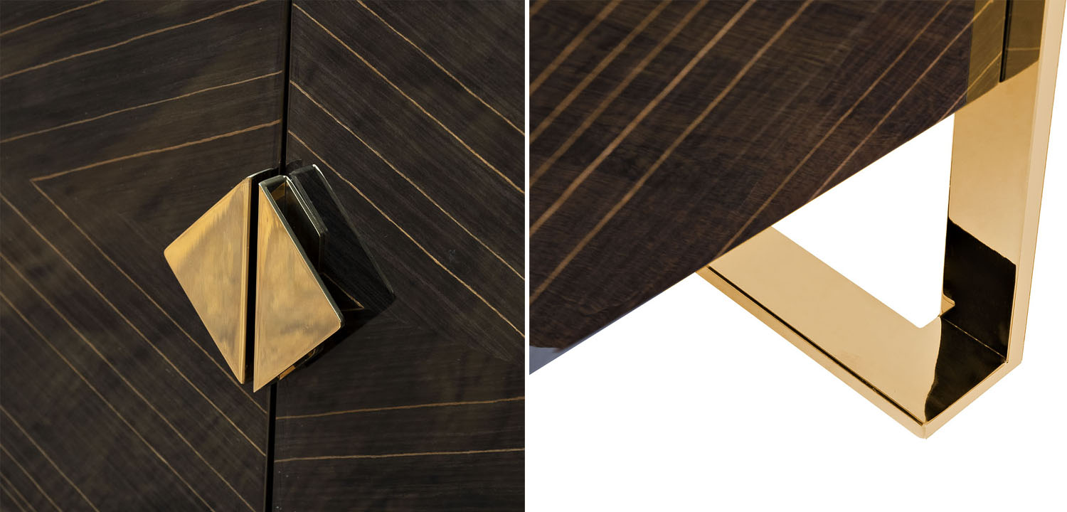 TV-тумба в стиле арт-деко Mercer Golden Geometry по цене 325 200 руб ...