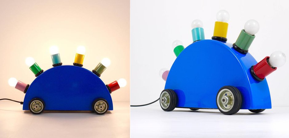 Настольная лампа Super Lamp by Martine Bedin for Memphis Milano Настольная лампа Super Lamp by Martine Bedin for Memphis Milano - Loft-Concept в Москве