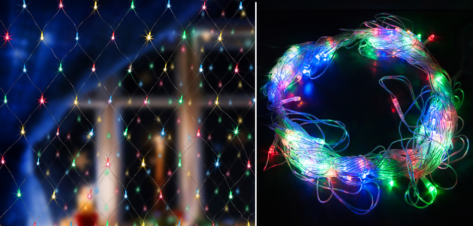 Гирлянда-Сетка Цветные светодиоды - Loft-Concept в Москве